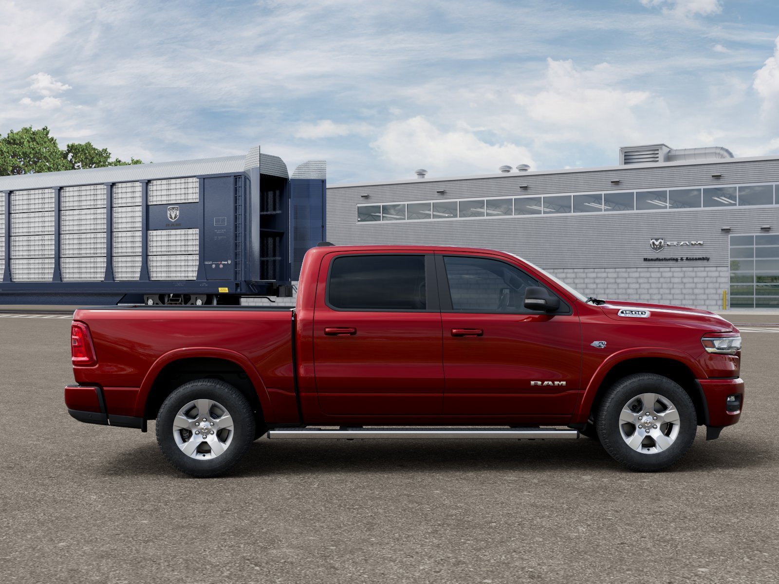 New 2026 Molten Red Pearl-Coat Exterior Paint RAM Big Horn/Lone Star image 12