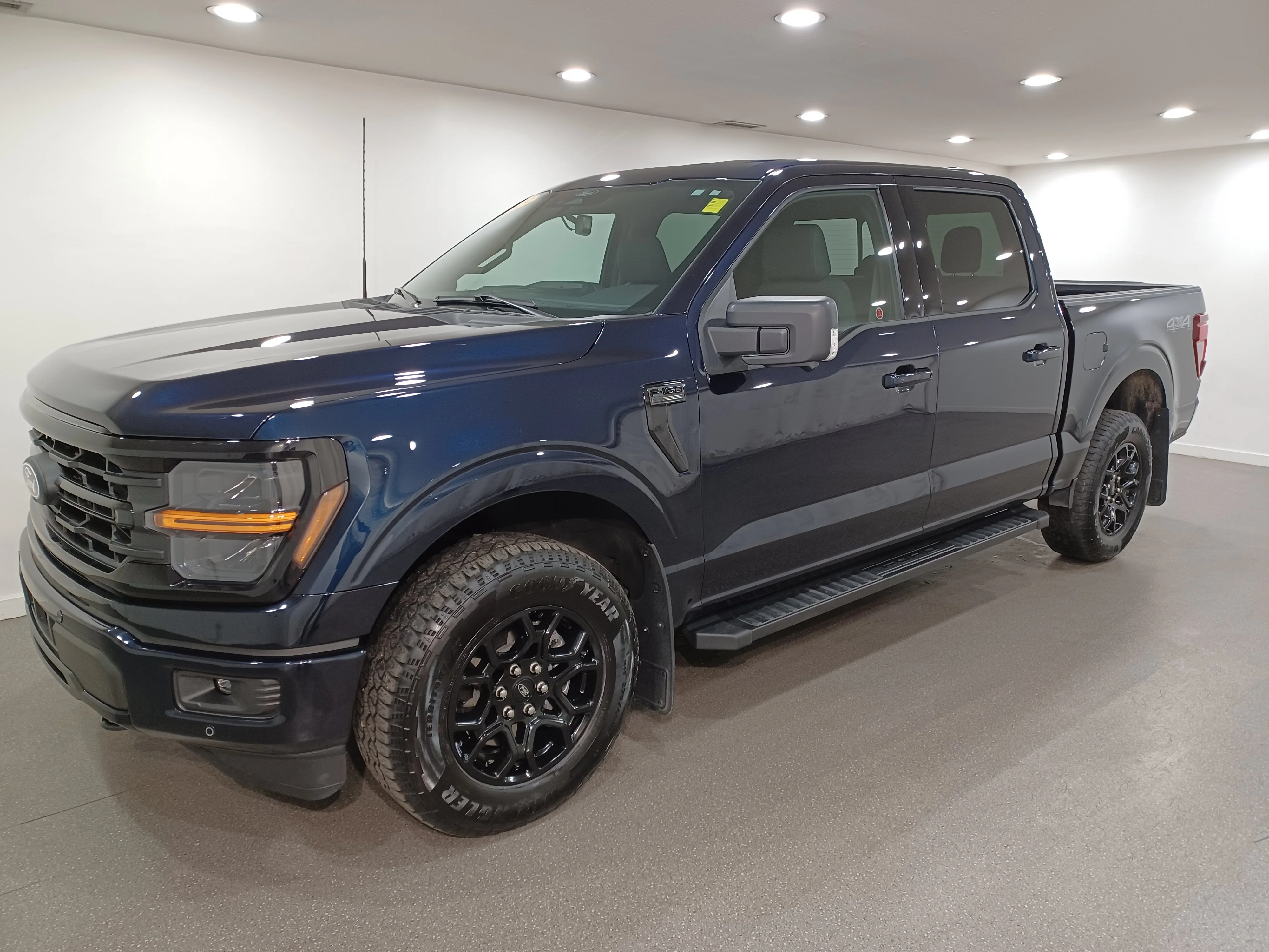 Used 2025 Antimatter Blue Metallic Ford XLT 4WD*Adaptive Cruise | Remote Start | Nav | 360 Cam | Htd Seats | Black Appearance Pkg | Tow Pkg image 2