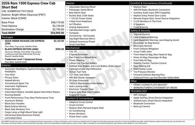 New 2026 Bright White Clear-Coat Exterior Paint RAM Express image 30
