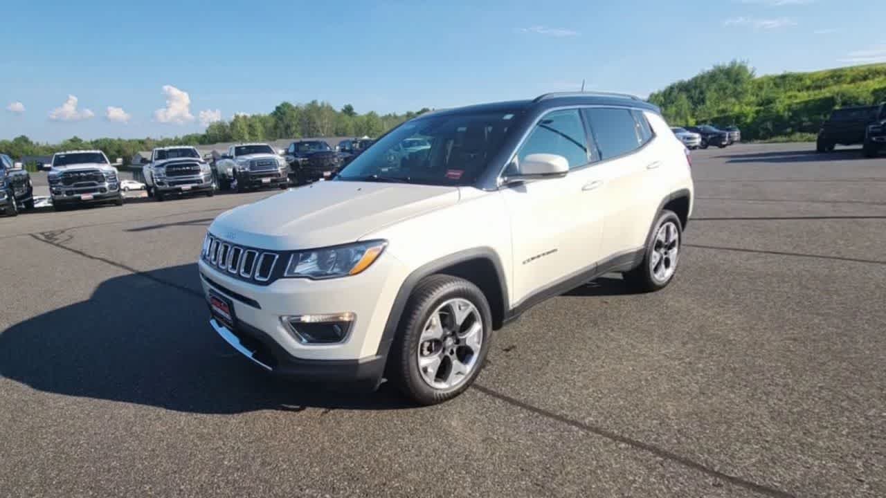 Used 2021 Pearl White Tri-Coat Jeep Limited image 4