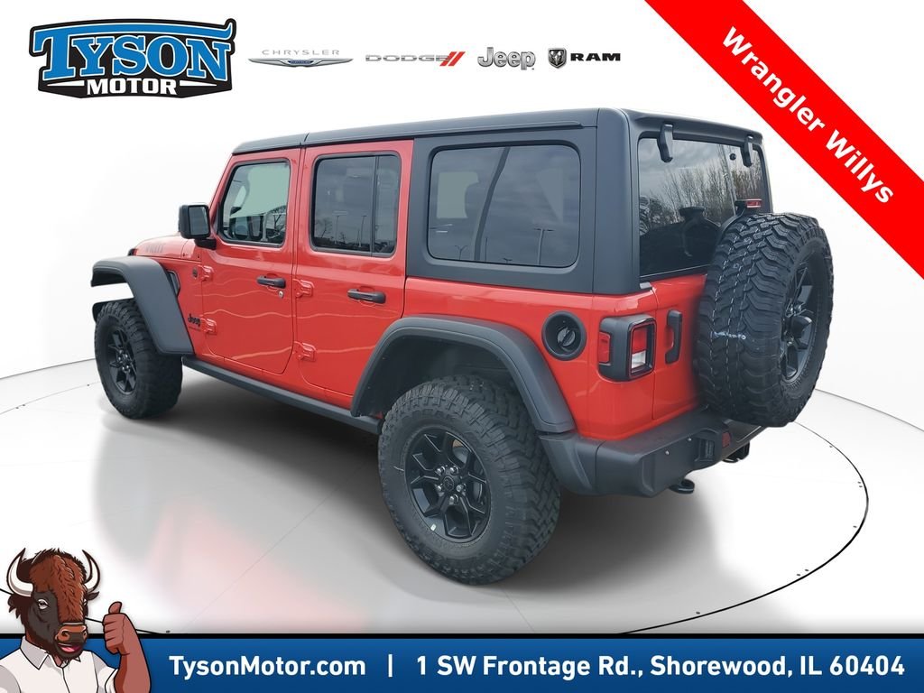 New 2026 Firecracker Red Clear-Coat Exterior Paint Jeep Willys image 4
