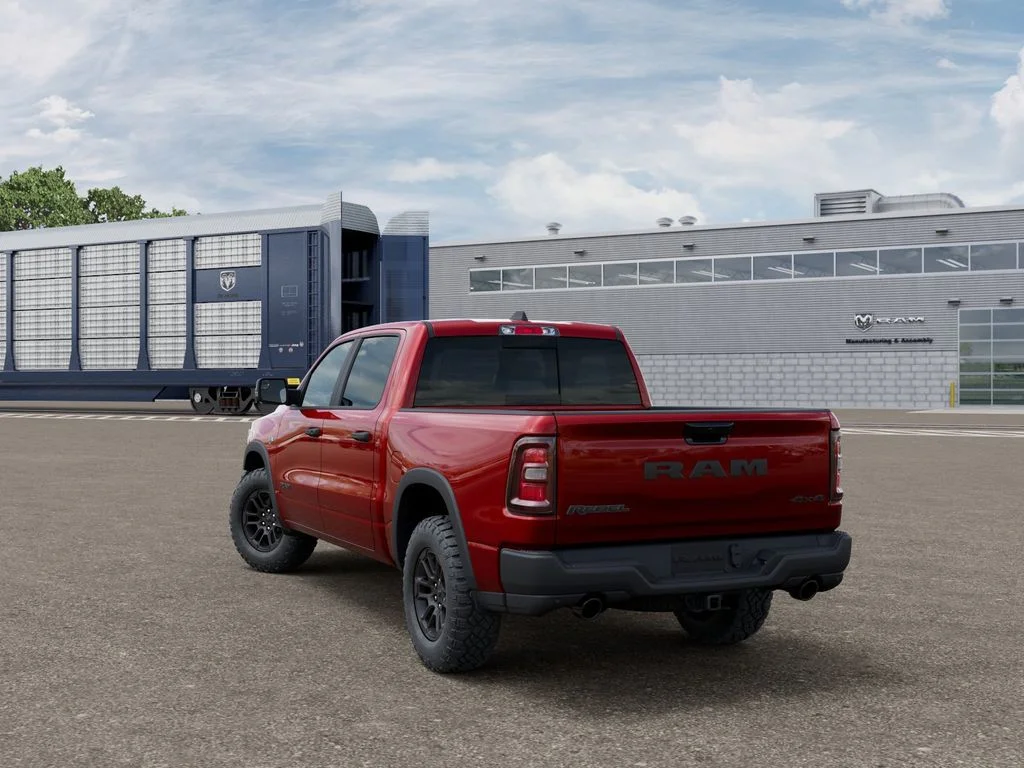 New 2026 Molten Red Pearl-Coat Exterior Paint RAM Rebel image 3