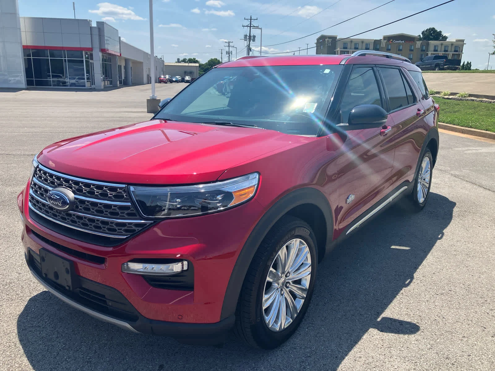 Used 2022 Rapid Red Metallic Tinted Clearcoat Ford King Ranch image 3