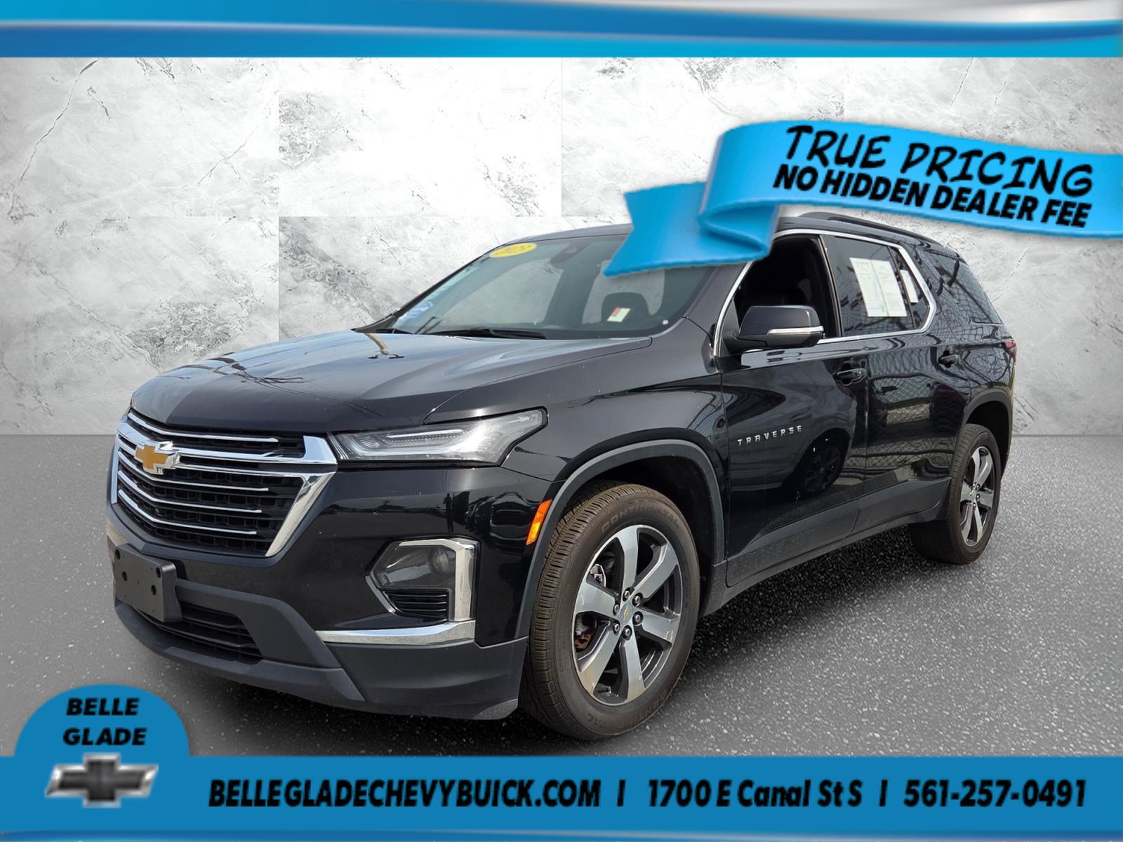 Used 2023 Mosaic Black Metallic Chevrolet LT Leather image 1