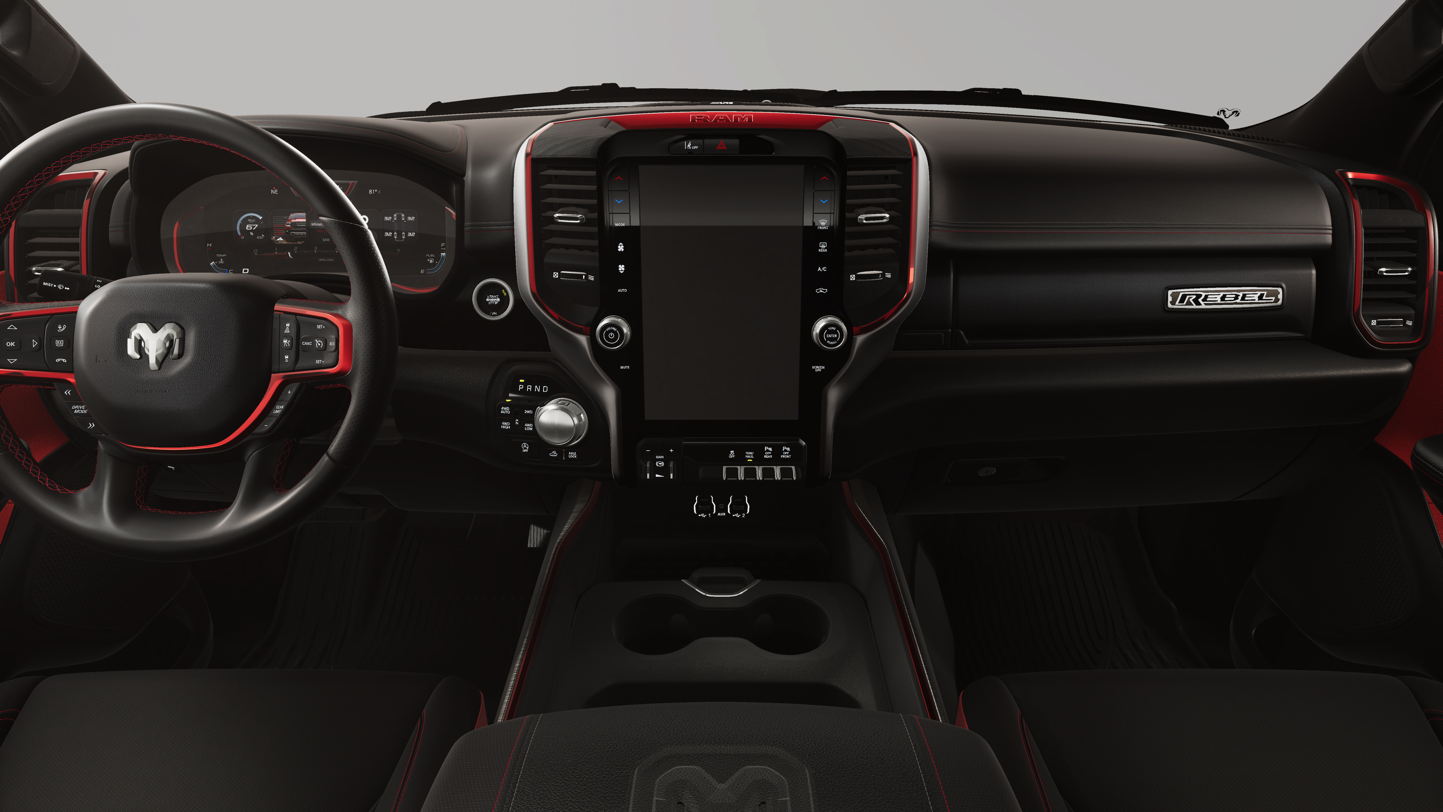 New 2026 Molten Red Pearl-Coat Exterior Paint RAM REBEL image 18