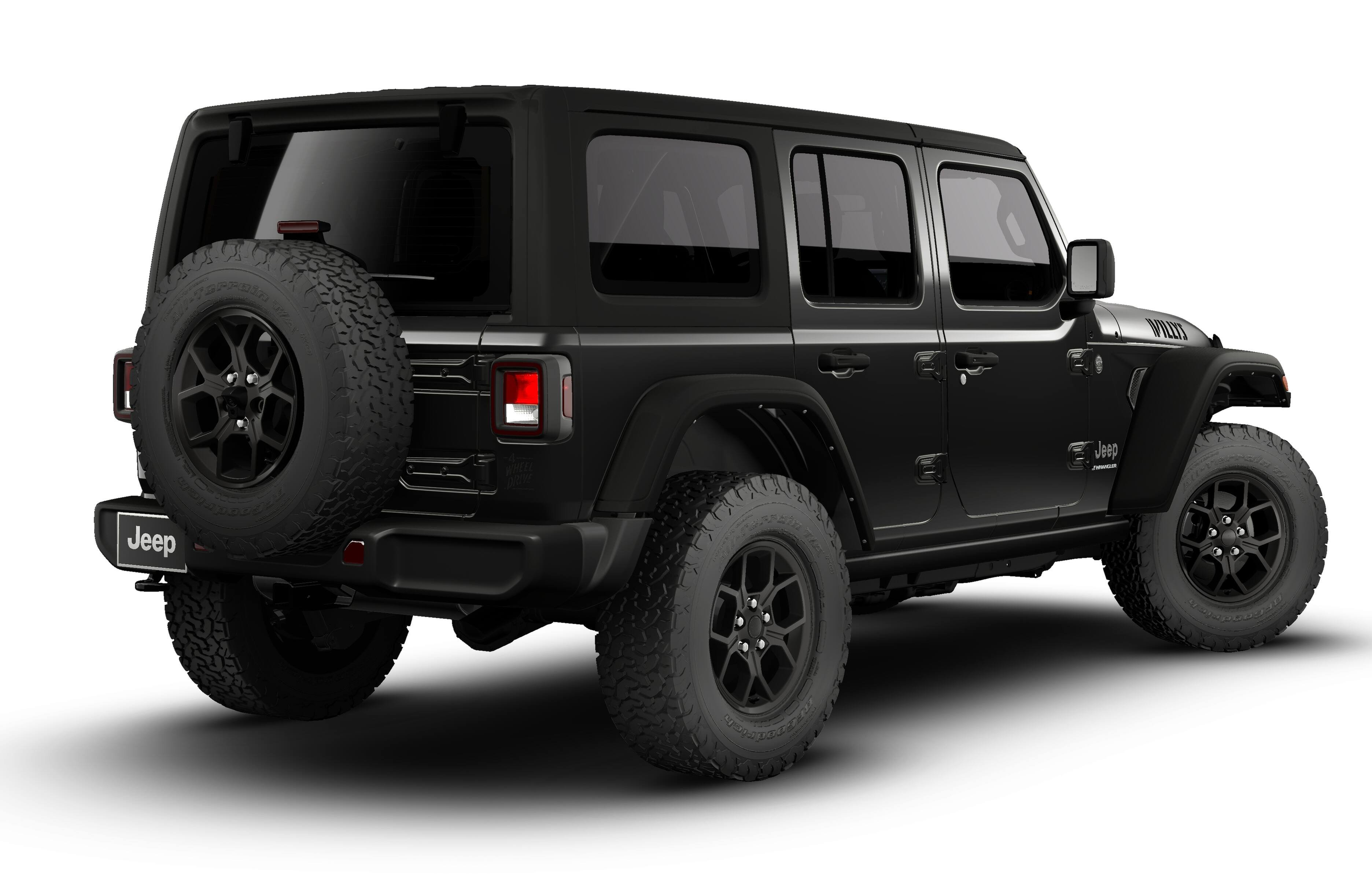 New 2026 Black Clear-Coat Exterior Paint Jeep Willys image 2