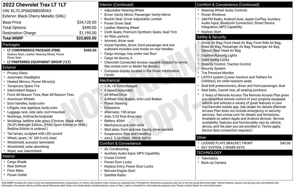 2022 Chevrolet Trax LT - Photo 49