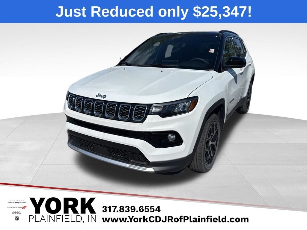 White/off-white 2024 Jeep Compass Limited 4WD SUV / Crossover Four-Wheel Drive 8-Speed Automatic