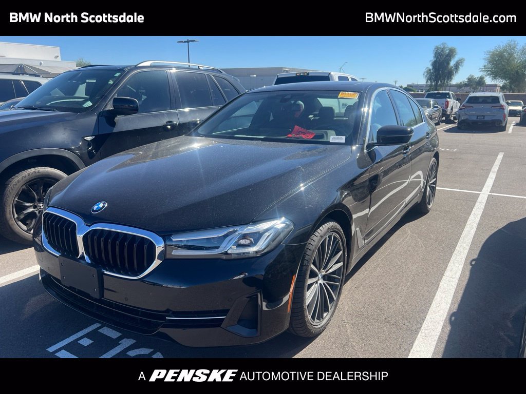 Certified Used 2023 Jet Black BMW 530i image 1
