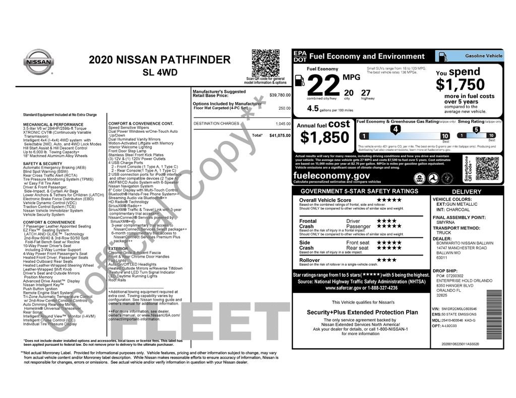Used 2020 Gray Nissan SL image 9