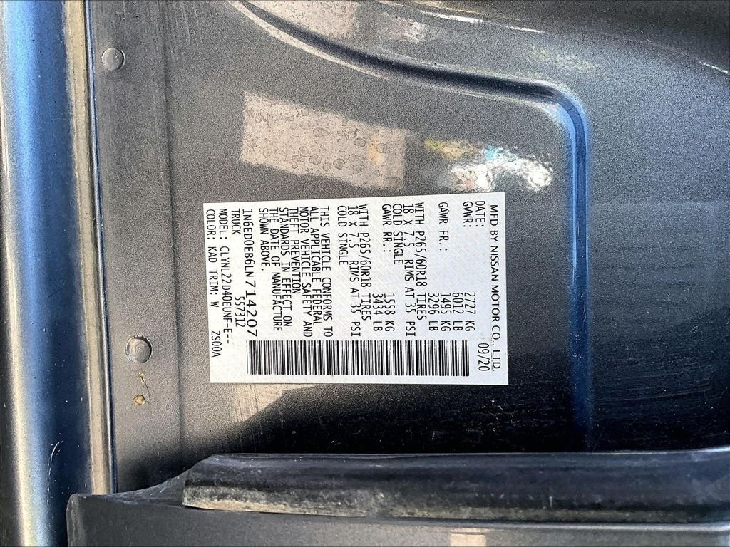 Used 2020 Gun Metallic Nissan SV image 37