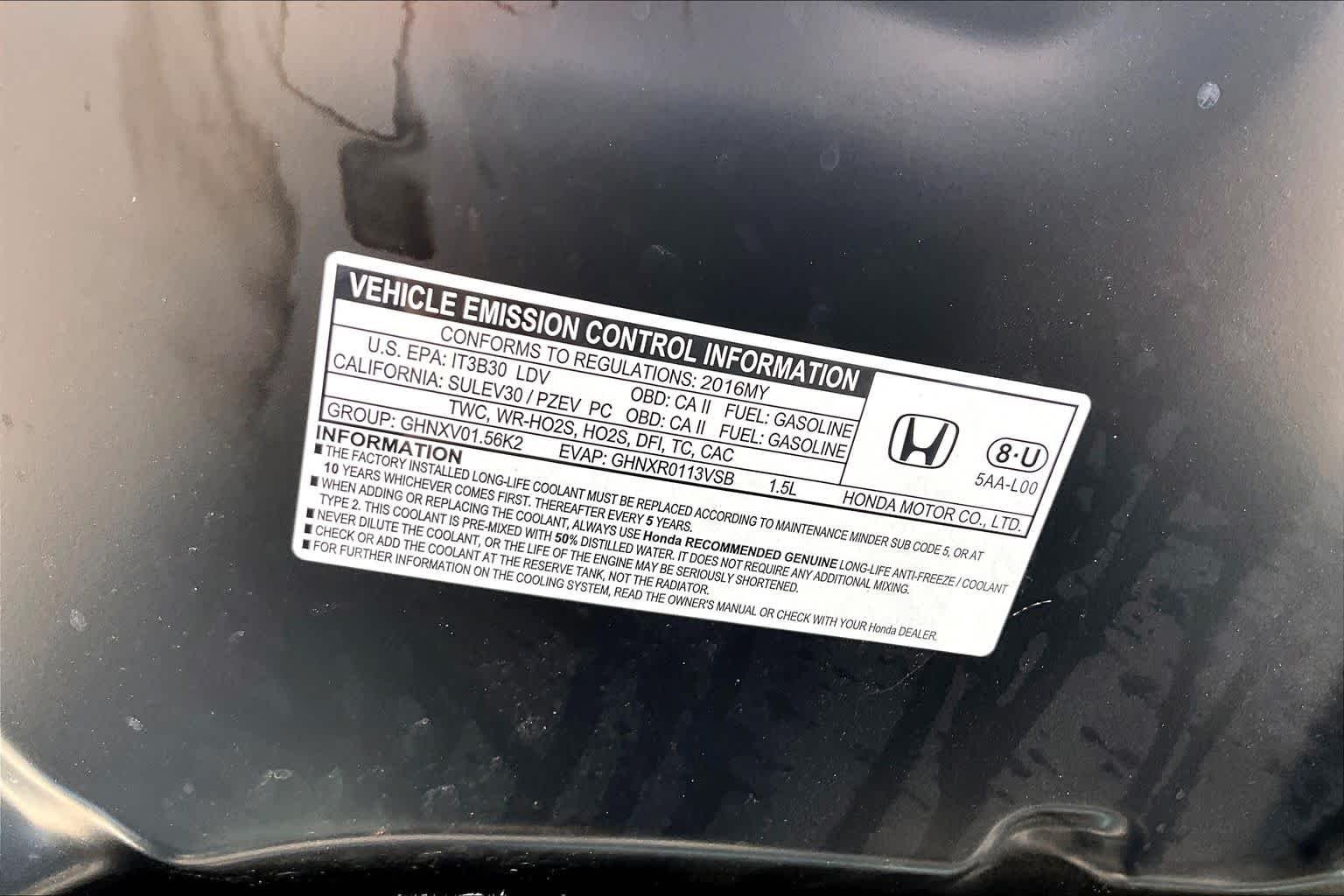 Used 2016 Crystal Black Pearl Honda EX-L image 31
