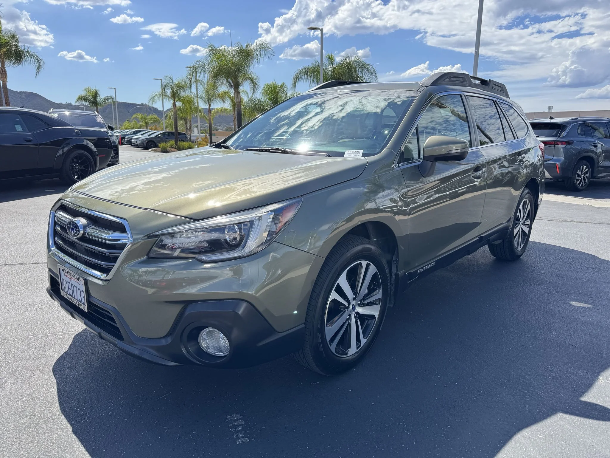 Used 2018 Wilderness Green Metallic Subaru Limited image 3