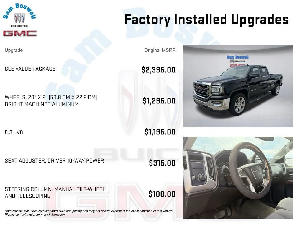 Used 2017 ONYX BLACK GMC SLE image 3
