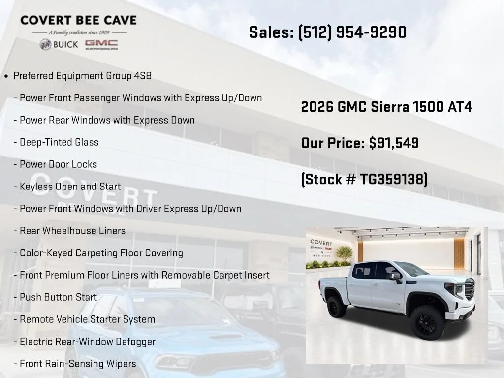 New 2026 Summit White GMC AT4 image 7