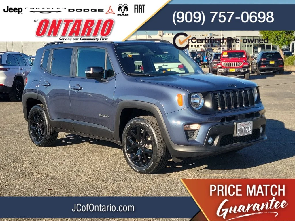 Certified Used 2023 Blue Jeep Altitude image 1