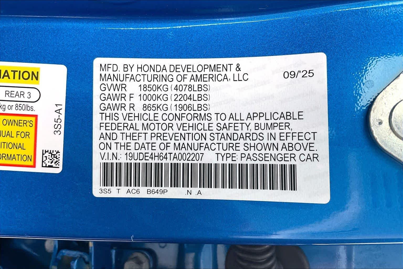 Certified Used 2026 Double Apex Blue Pearl Acura FWD A-Spec with Technology image 33