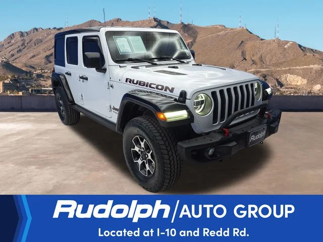 Used 2022 Bright White Clearcoat Jeep Unlimited Rubicon image 7