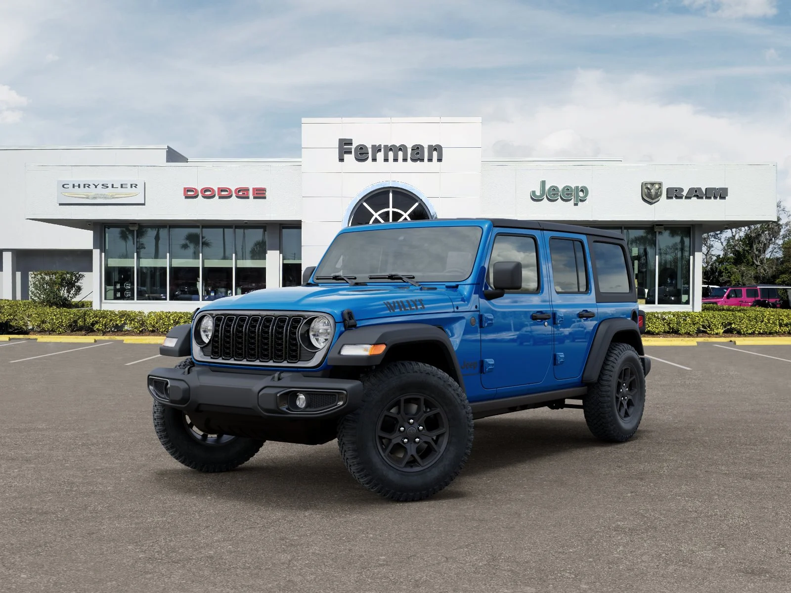 New 2026 Hydro Blue Pearl-Coat Exterior Paint Jeep Willys image 36