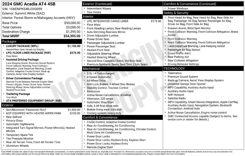 Certified Used 2024 White GMC AT4 image 38