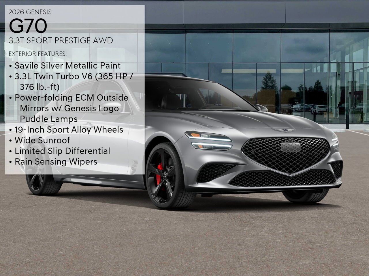 New 2026 Savile Silver Genesis 3.3T SPORT PRESTIGE image 3