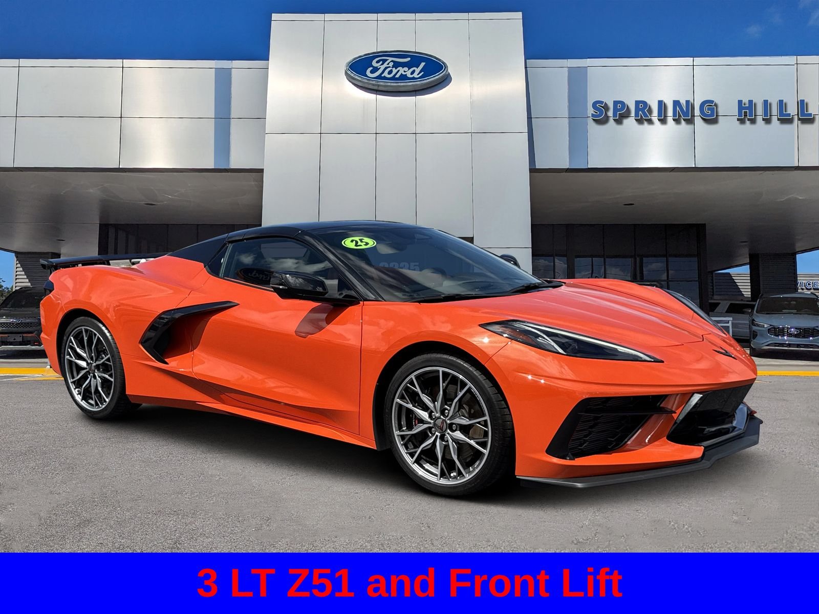 Used 2025 Sebring Orange Tintcoat Chevrolet Stingray image 1