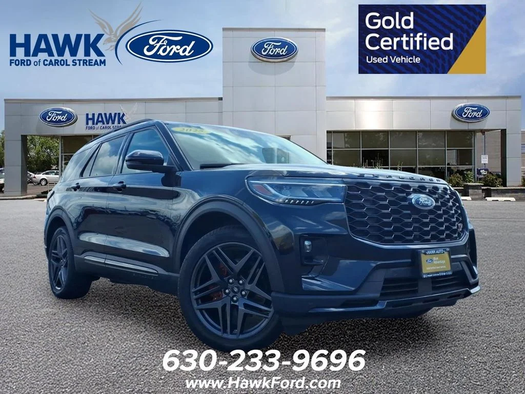 Certified Used 2025 Black Metallic Ford ST image 1