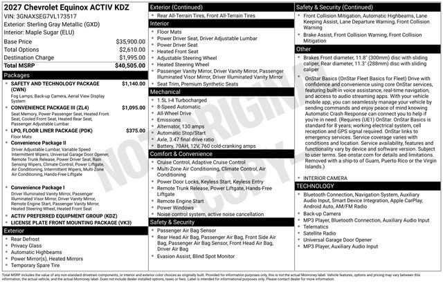 2027 Chevrolet Equinox ACTIV - Photo 26