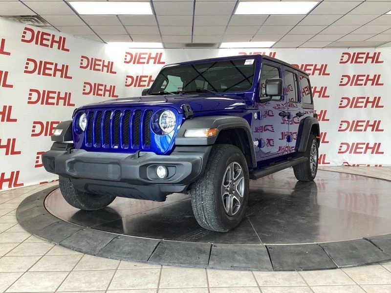 Used 2019 Blue Jeep Unlimited Sport S image 3