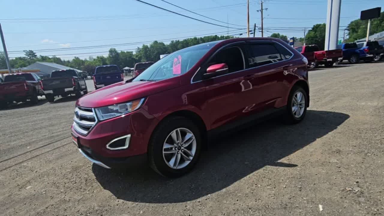 Used 2017 Ruby Red Metallic Tinted Clearcoat Ford SEL image 4