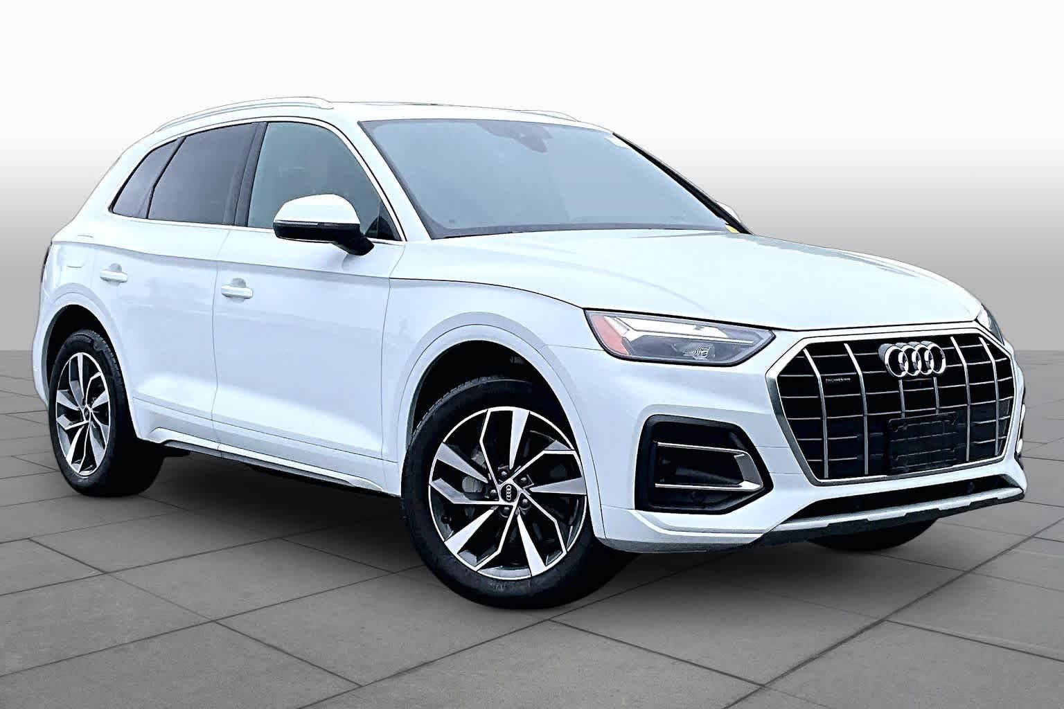Used 2021 Glacier White Metallic Audi Premium Plus image 3