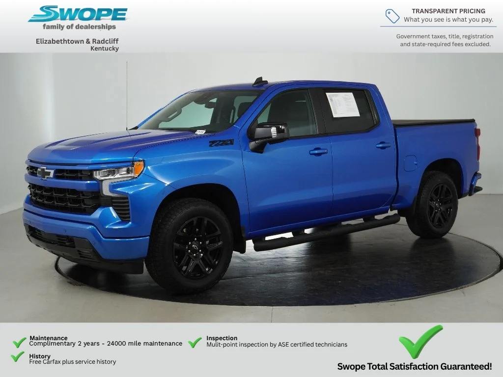 Used 2025 Riptide Blue Metallic Chevrolet RST image 7
