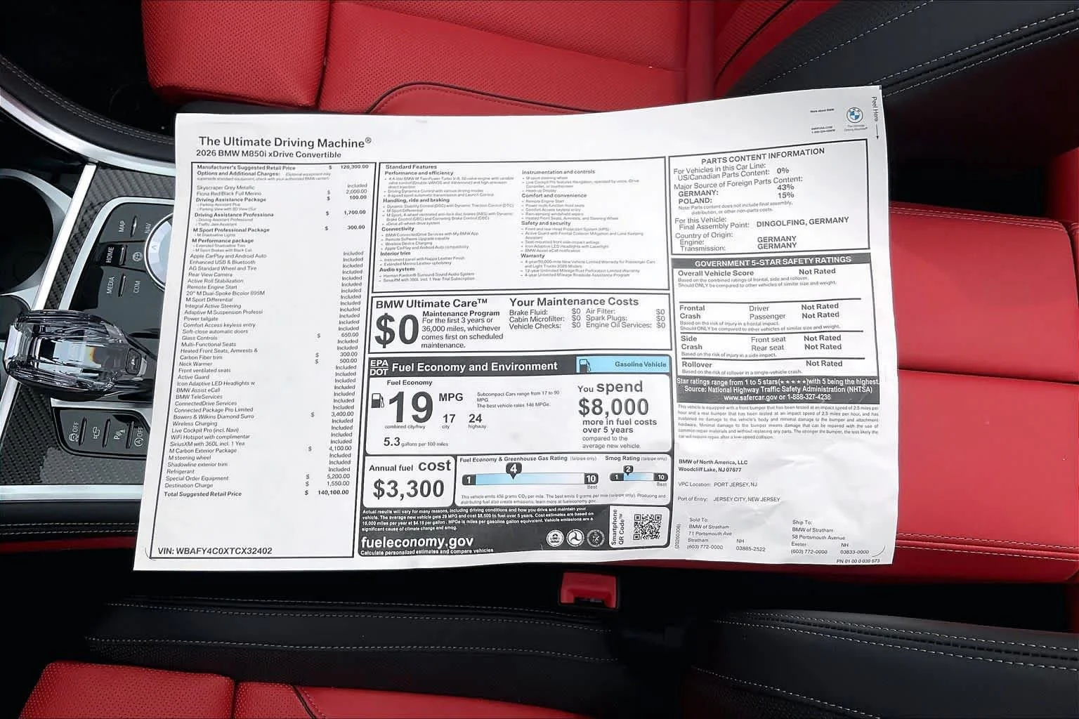 New 2026 Skyscraper Grey Metallic BMW M850i xDrive image 18
