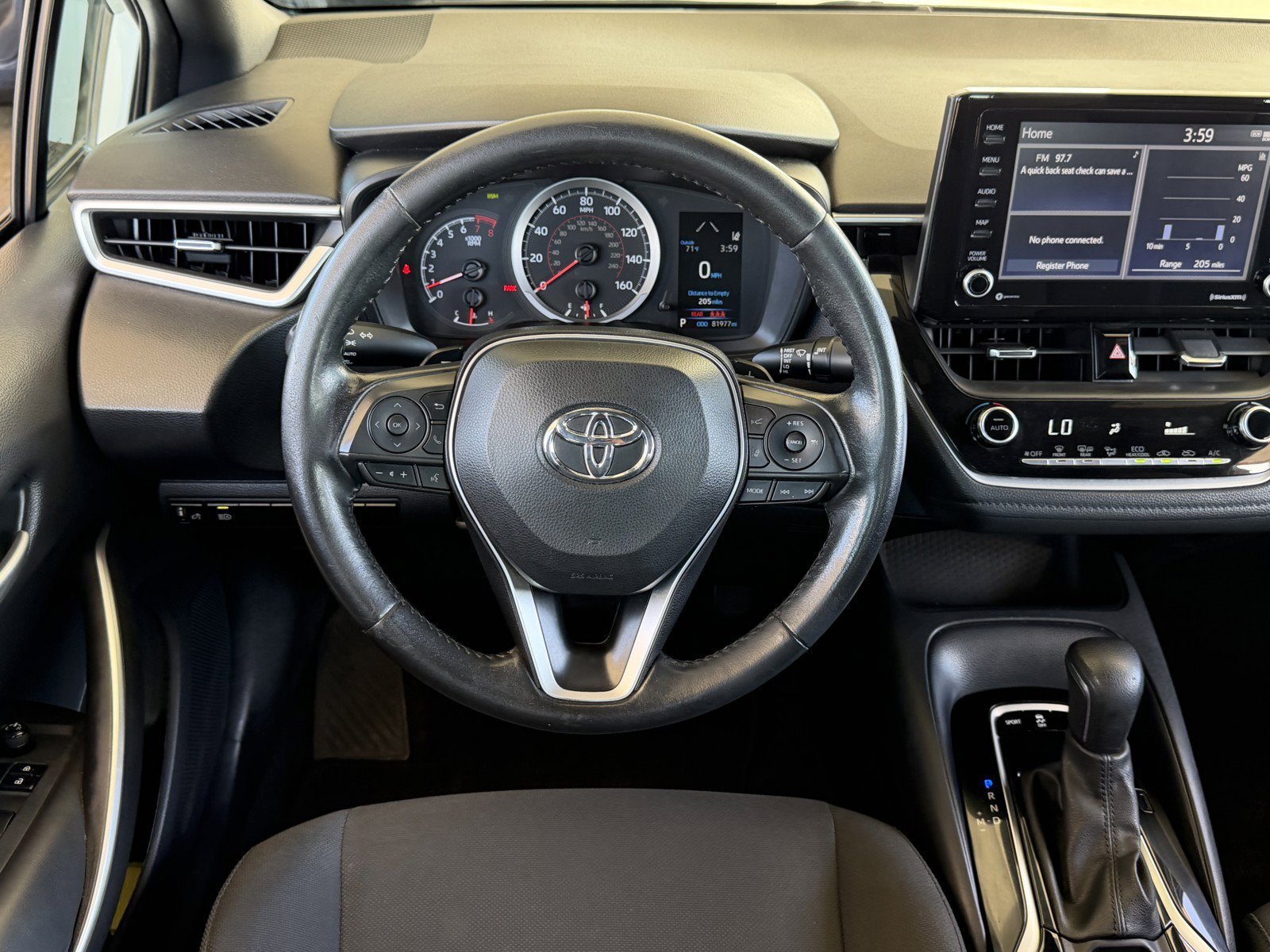 Certified Used 2022 White w/Black Sand Pearl Roof Toyota SE image 24