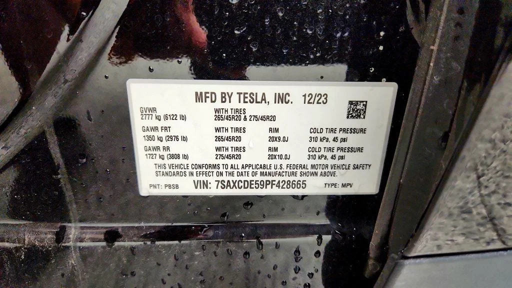 Used 2023 Solid Black Tesla AWD image 25