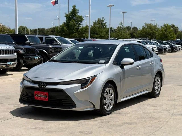 Certified Used 2025 CLASSIC SILVER METALLIC Toyota LE image 8