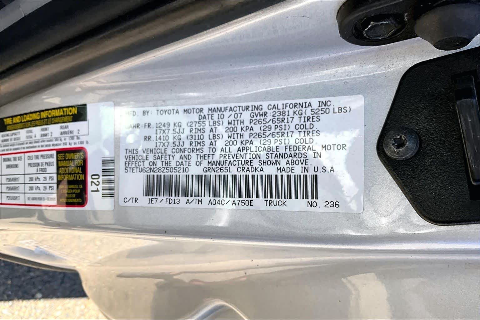 Used 2008 Silver Streak Mica Toyota PreRunner image 36