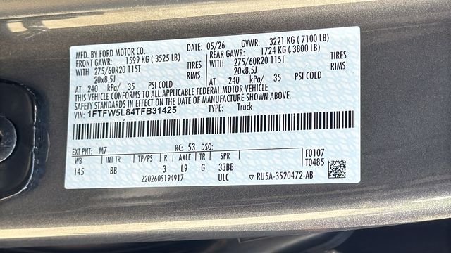 New 2026 Carbonized Gray Metallic Ford Lariat® image 30