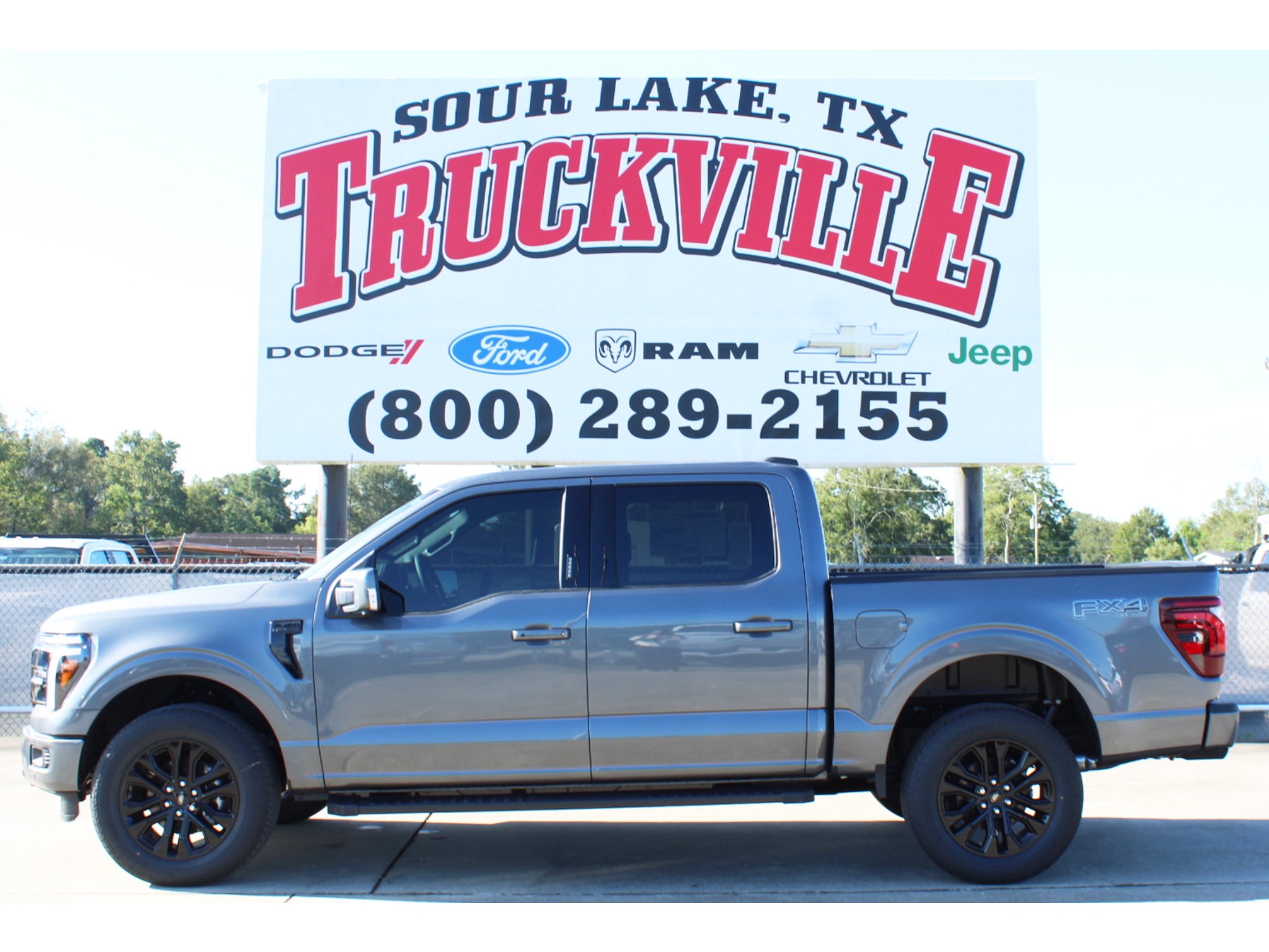 New 2026 Carbonized Gray Metallic Ford LARIAT image 1
