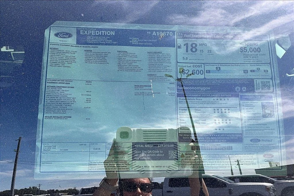 New 2027 Star White Metallic Tri-Coat Ford Active image 13
