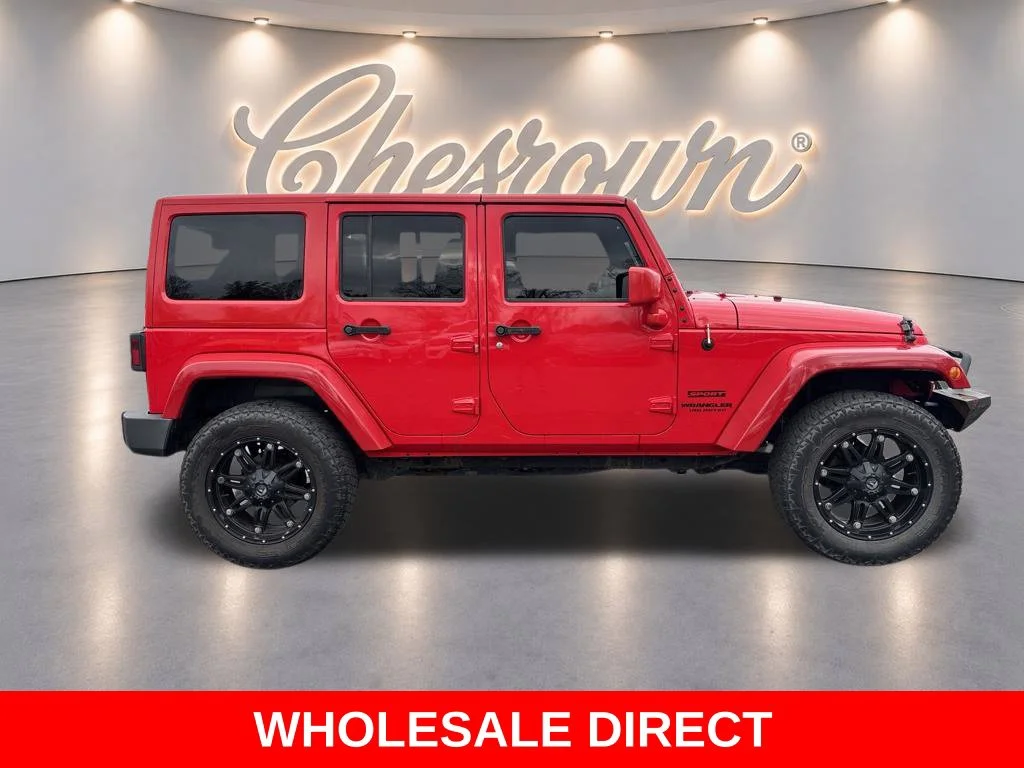 Used 2015 Red Jeep Unlimited Sport image 6