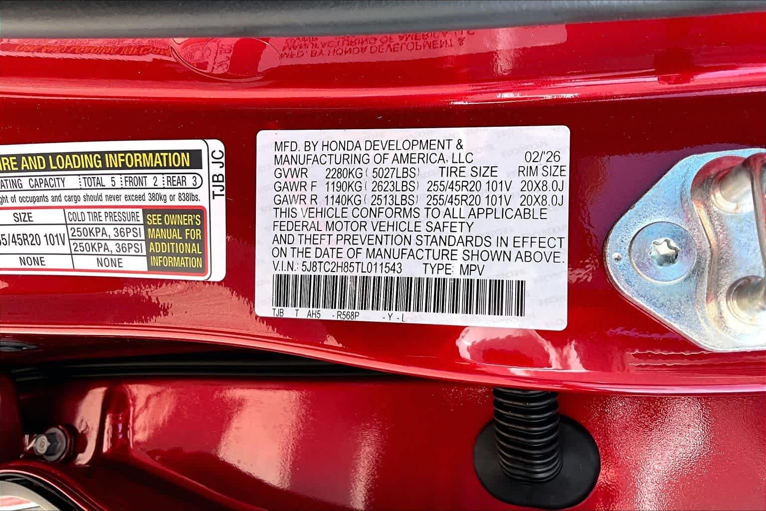 New 2026 Performance Red Pearl Acura w/A-Spec Advance Package image 21