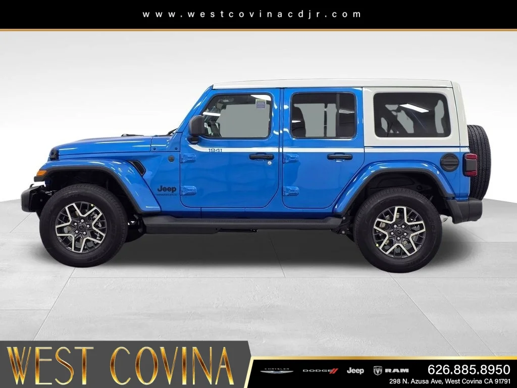 New 2026 Hydro Blue Pearl-Coat Exterior Paint Jeep Sahara image 8