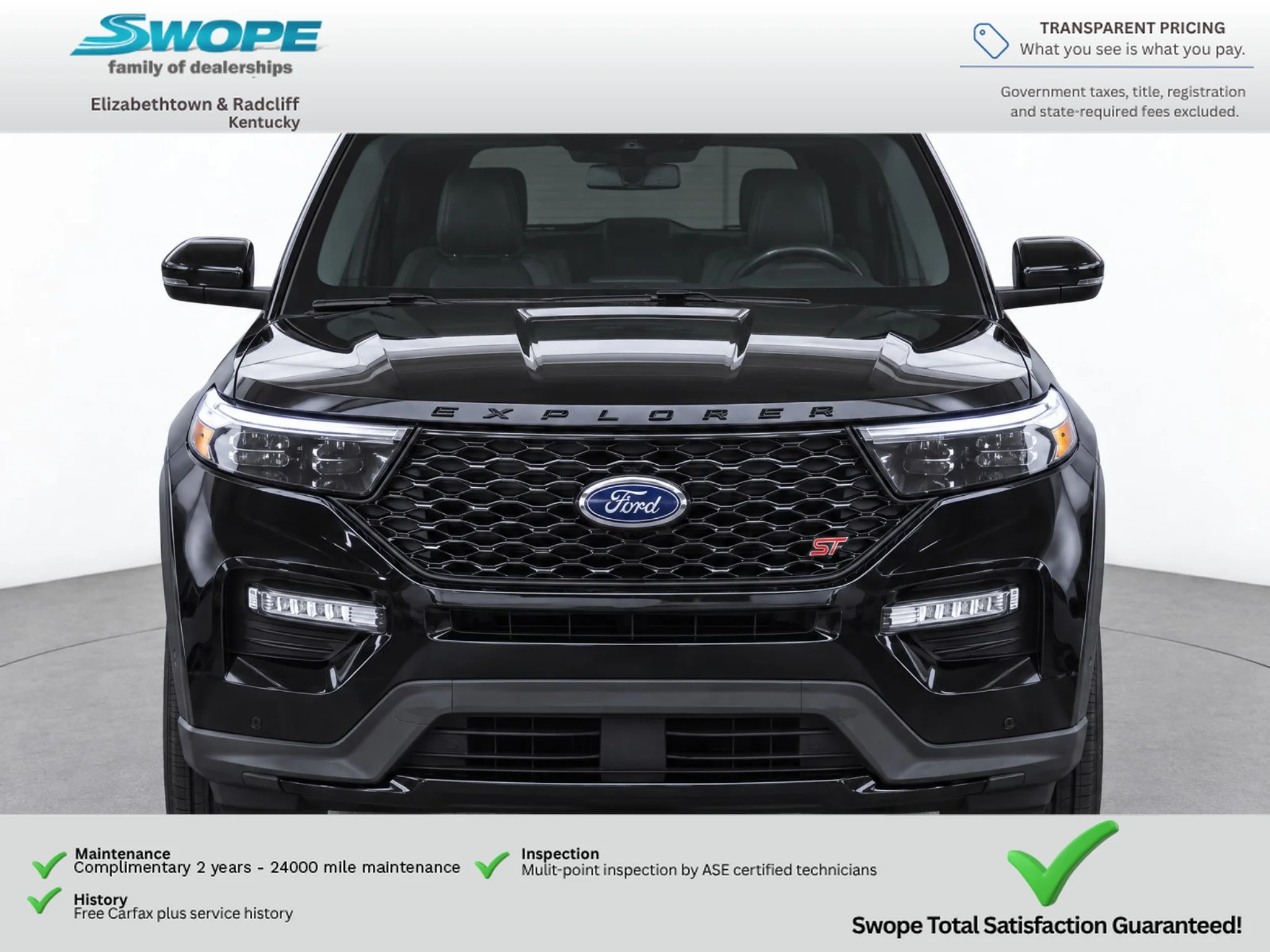 Used 2020 Agate Black Metallic Ford ST image 2
