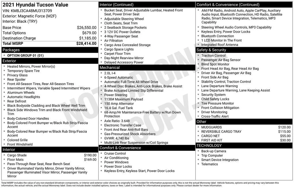 2021 Hyundai Tucson Value AWD's photo