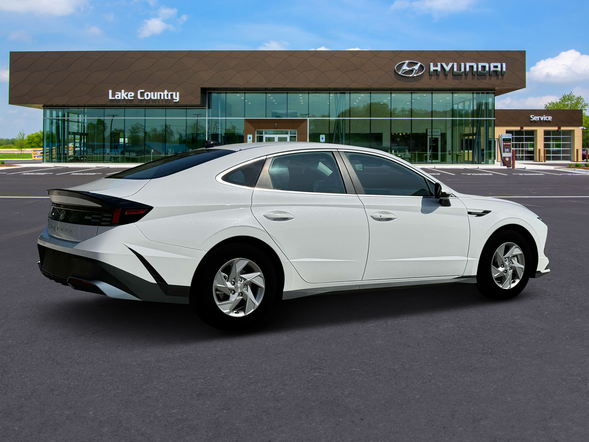 New 2025 White Hyundai SE image 8