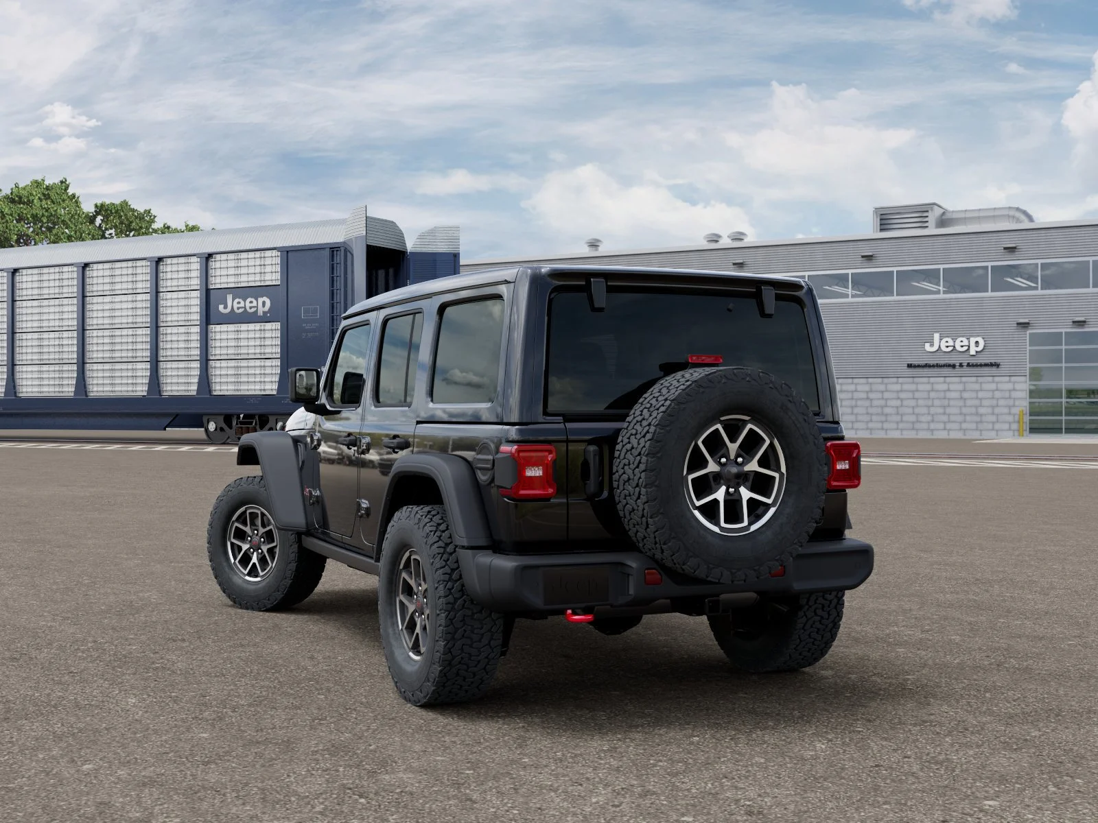 New 2026 Black Clear-Coat Exterior Paint Jeep Rubicon image 3
