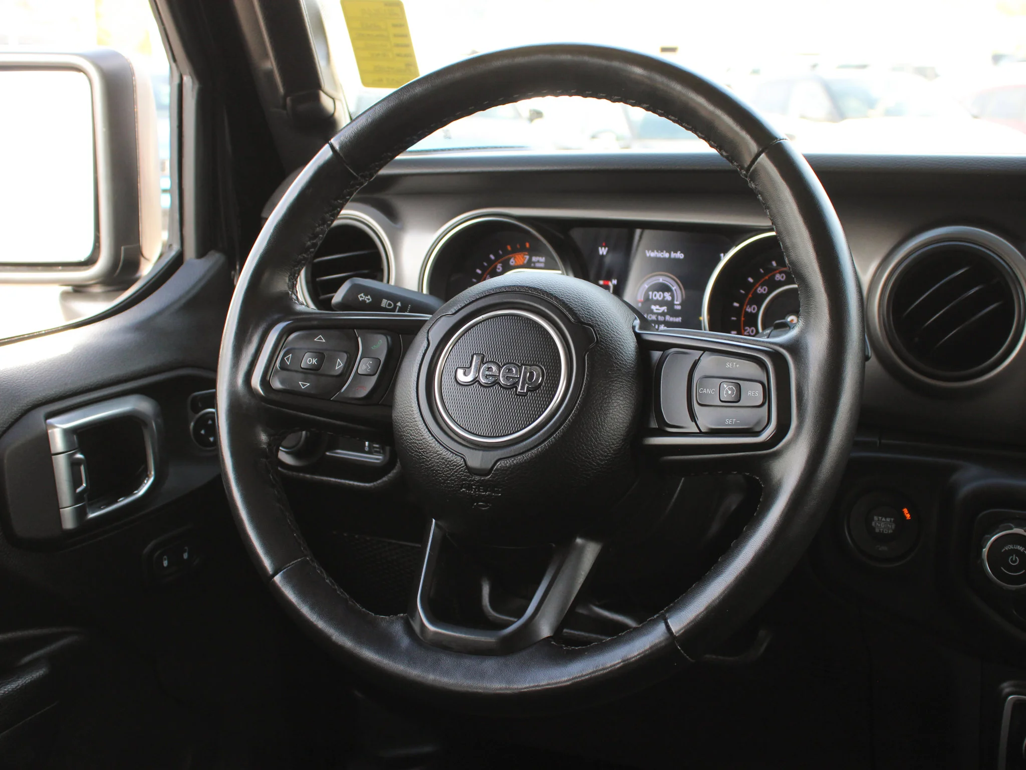 Certified Used 2023 Black Jeep Willys * No Accidents | Manual | V6 | Heated Seats | Apple CarPlay | Backup Camera | Alpine image 6