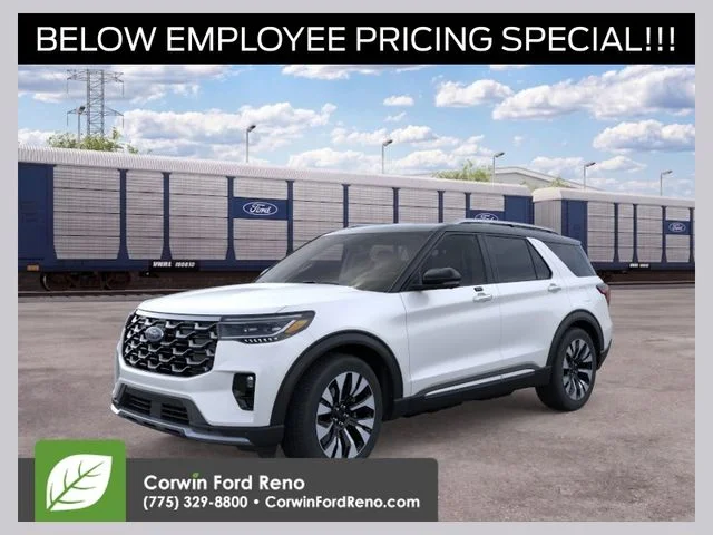 New 2026 Star White Metallic Tri-Coat Ford Platinum image 1