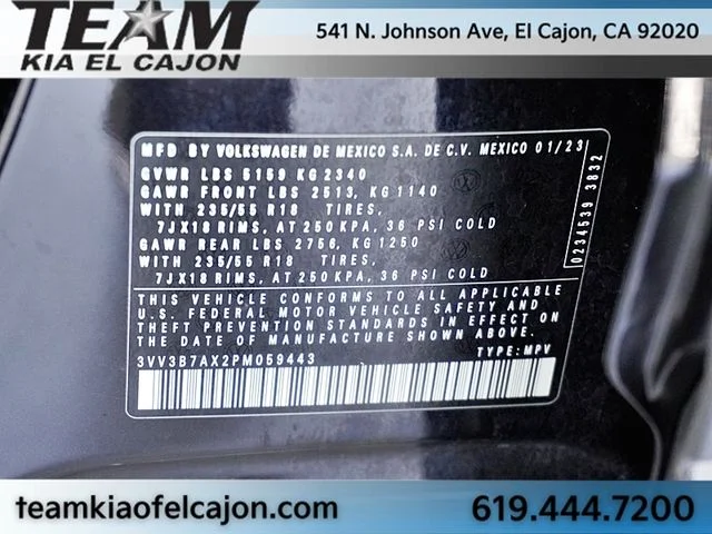 Used 2023 Black Volkswagen 2.0T SE image 35